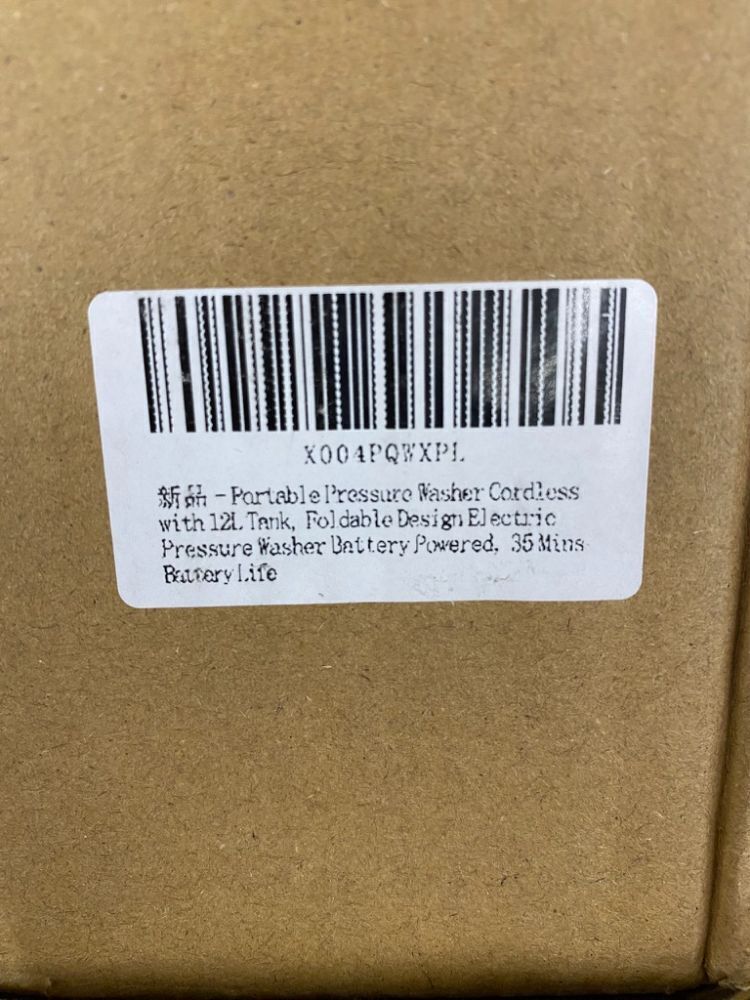 Portable Electric Pressure Washer with 12L Tank - Image 7 - Lot 589