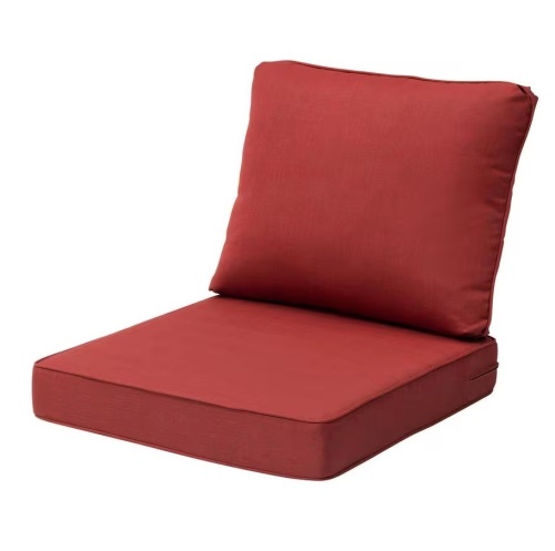24 in. x 25 in. 2-Piece Deep Seating Outdoor Sectional Cushion in Red - Lot 739JF