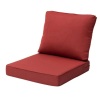24 in. x 25 in. 2-Piece Deep Seating Outdoor Sectional Cushion in Red - Thumbnail 1