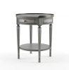 Butler Specialty Company Sampson 22 in. W Gray Round Wood 1-Drawer End/Side Table - Thumbnail 1