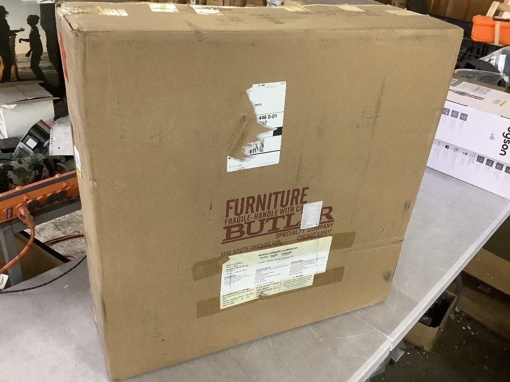 Butler Specialty Company Sampson 22 in. W Gray Round Wood 1-Drawer End/Side Table - Image 2 - Lot 123JF