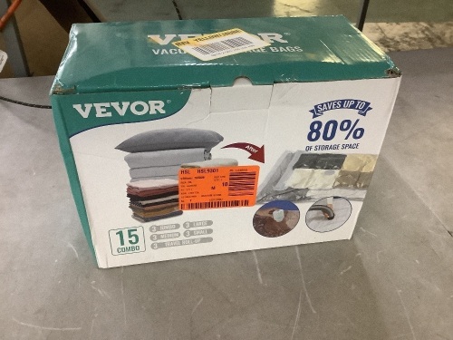 VEVOR Vacuum Storage Bags with Electric Pump, 15 Pack - Lot 628JF