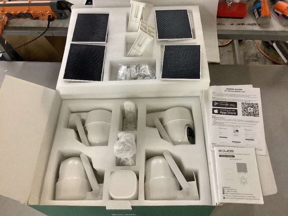 SOLIOM 5MP Security Cameras Wireless Outdoor, Solar Powered, 360° Auto Tracking, Pan & Tilt, 3K Color Night Vision, 5G & 2.4G Router Compatible - Image 2 - Lot 86