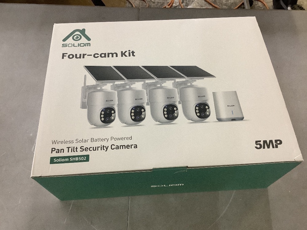 SOLIOM 5MP Security Cameras Wireless Outdoor, Solar Powered, 360° Auto Tracking, Pan & Tilt, 3K Color Night Vision, 5G & 2.4G Router Compatible - Image 7 - Lot 86