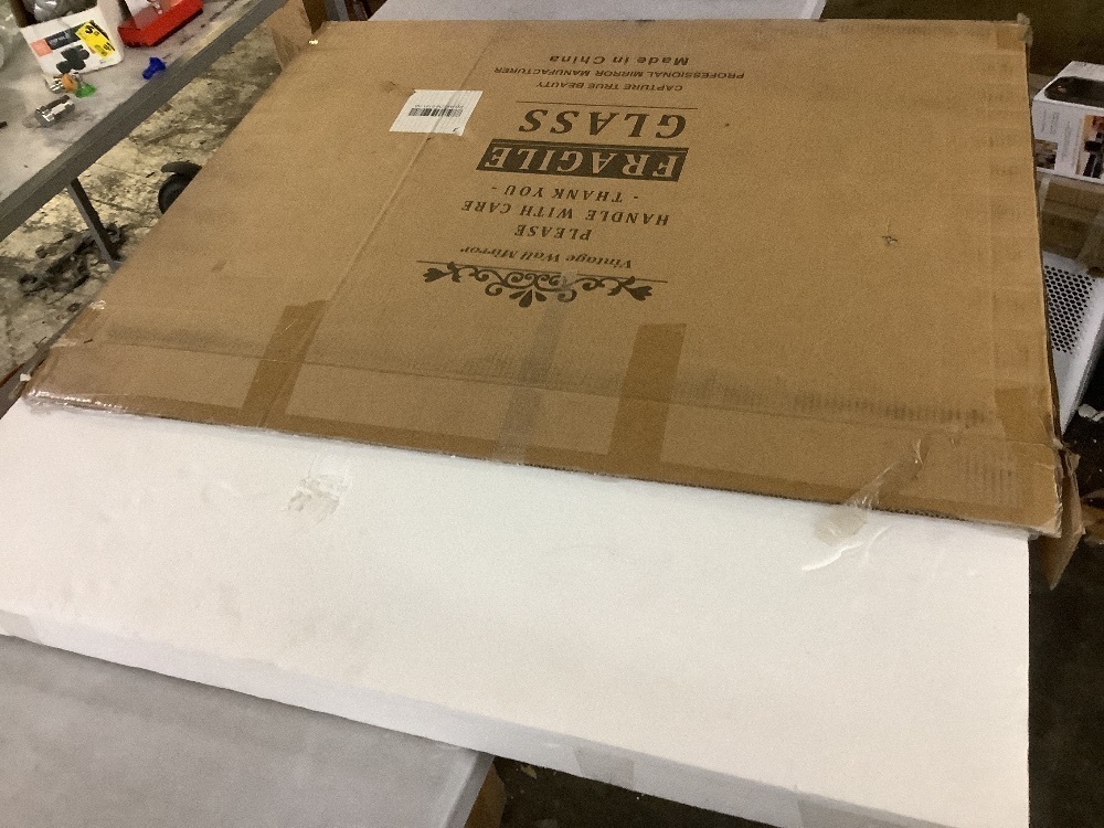 LuxHomez Copper Vintage 24 in. W x 35.8 in. H Arched Metal Frame Decorative Wall Mirror - Image 2 - Lot 131JF