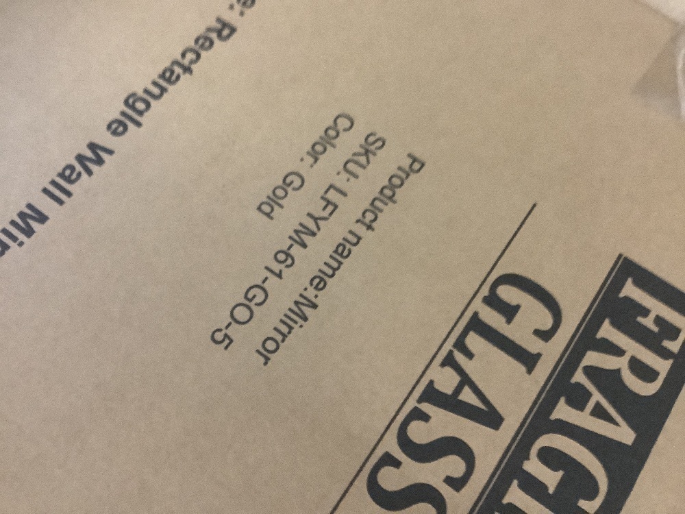 LuxHomez 24 in. W x 36 in. H Gold Rectangle Wall Mirror Aluminum Alloy Frame - Image 3 - Lot 132JF