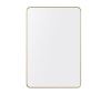 24 in. W x 36 in. H Gold Rectangle Wall Mirror Aluminum Alloy Frame - Thumbnail 1
