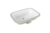 Lot of (2) Glacier Bay 22 in. Ceramic Rectangular Undermount Bathroom Sink in White with Overflow Drain - Thumbnail 1