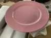 Lumaycens 50 Pcs Pink Charger Plates - Thumbnail 2