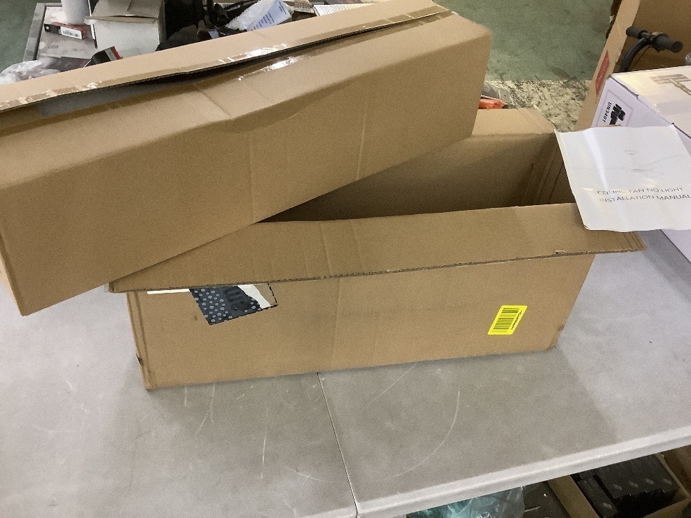 60 inch Outdoor Ceiling Fan without Light, Solid Wood 3 Blades, ETL Listed- Walnut Wood - Image 2 - Lot 138