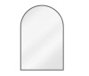 Arched Black Aluminum Alloy Framed Wall Mirror 24 in. W x 36 in. H - Thumbnail 1