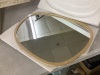 Asymmetrical Hanging Wood Mirror - Thumbnail 3
