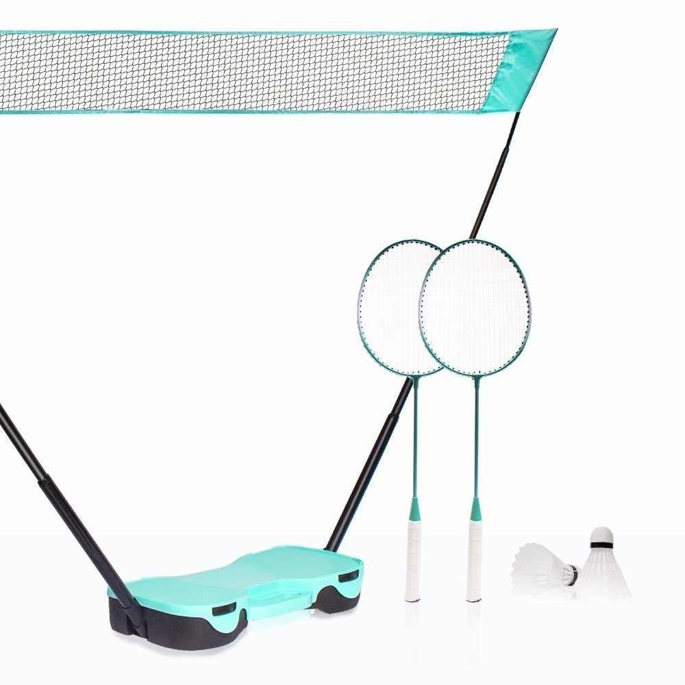 EasyGo Badminton Set with Net, 4 Racket, 4 Birdies, Portable Storage Box - Image 1 - Lot 229
