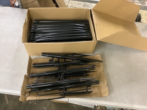 10' String Light Poles, 7 pack - Lot 322