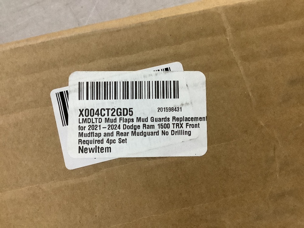 LMDLTD Mud Flaps for 2021-2024 Dodge Ram 1500 TRX, 4 pc - Image 4 - Lot 325