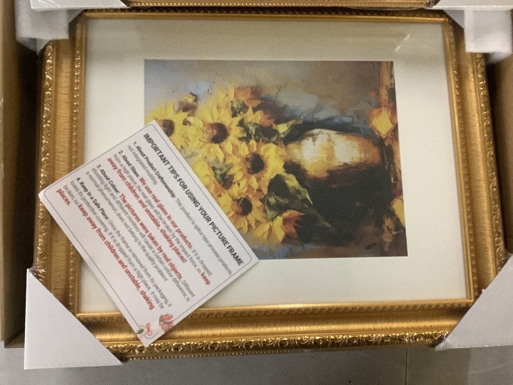 11x14 Ornate Gold Picture Frame, Set of 2 - Image 3 - Lot 332