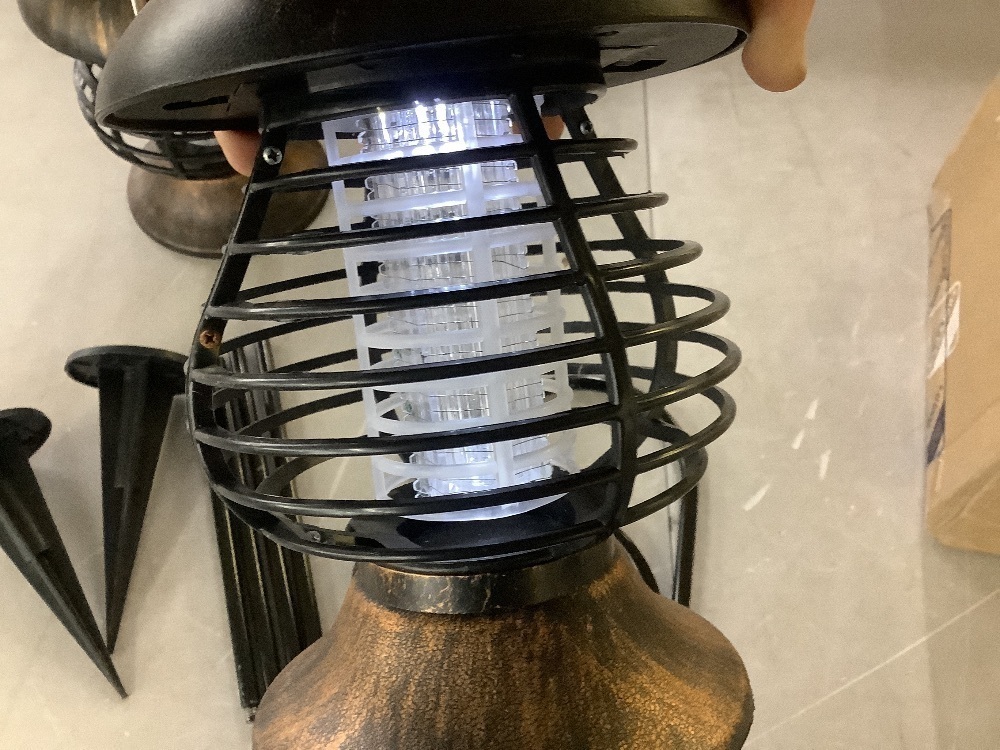 Qualirey Solar Bug Zapper Lamp, Antique Bronze, 2 Pcs - Image 5 - Lot 335