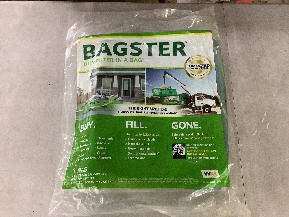WM Bagster Dumpster in a Bag (Holds up to 3,300 lb.) - Image 2 - Lot 339JF