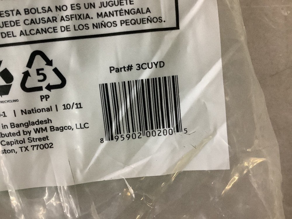 WM Bagster Dumpster in a Bag (Holds up to 3,300 lb.) - Image 4 - Lot 439JF