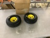 GICOOL 4.10/3.50-4 Rubber Tire and Wheel, with 2.25" Offset Hub, 5/8" Sealed Bearings - Thumbnail 2
