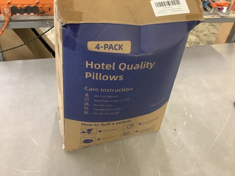 Hotel Collection Bed Pillows Standard Size, Set of 4 - Image 2 - Lot 539