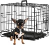 BestPet 18" Foldable Metal Kennel with Single Door, Secure Slide-Bolt Latches, Leakproof Tray - Thumbnail 1