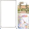 6.8×4 FT Rectangular Metal Arch Backdrop Stand and Support Feet Base - Thumbnail 1