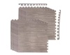 Wellco 24 in. x 24 in. x 0.47 in. Gray Wood Grain EVA Interlocking Foam Floor Mat, 12-Pack - Thumbnail 1