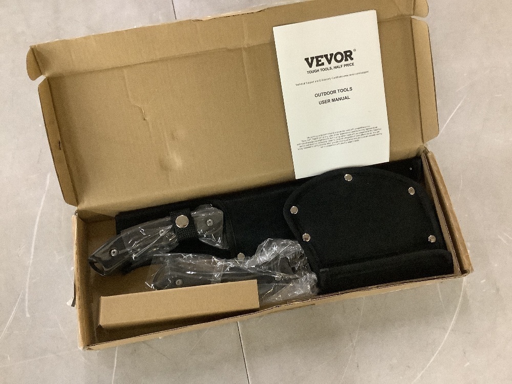 VEVOR Hunting Knife and Hatchet Axe Combo Set with Sheath - Image 2 - Lot 632JF
