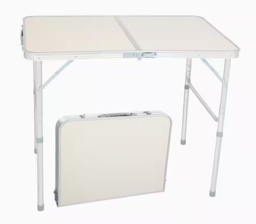 28 in. H Aluminum Folding Portable Outdoor Picnic Table - Lot 638JF