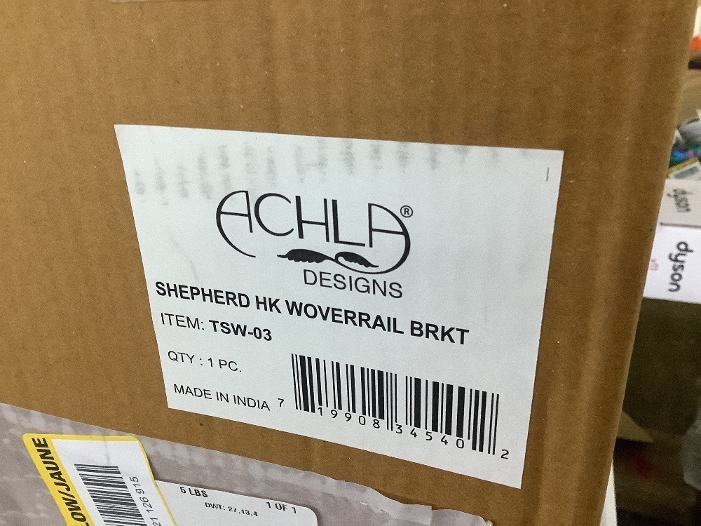 ACHLA DESIGNS 28.3 in. Tall Black Powder Coated Wrought Iron Shepherd's Hook w/Over Railing Bracket - Image 5 - Lot 639JF