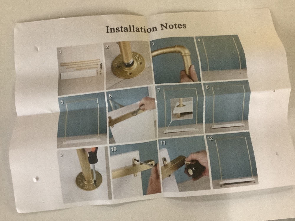 Gold Metal Clothing Rack with Wood Shelf - Image 5 - Lot 425