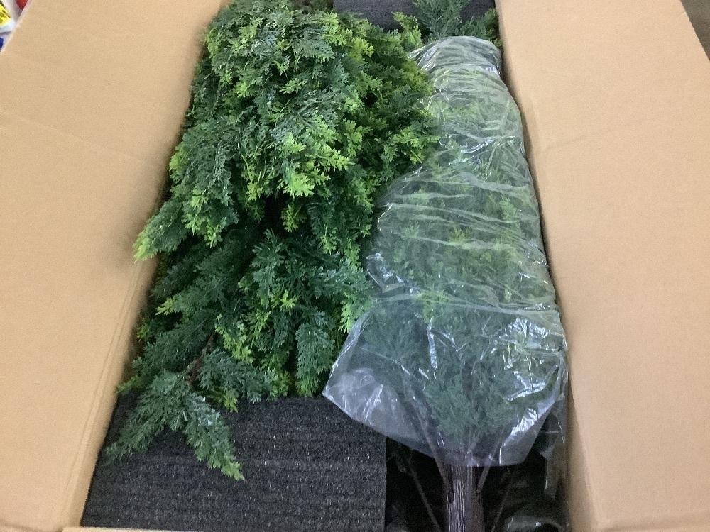 4ft Artificial Topiary Cedar Tree, Set of 2 - Image 3 - Lot 430