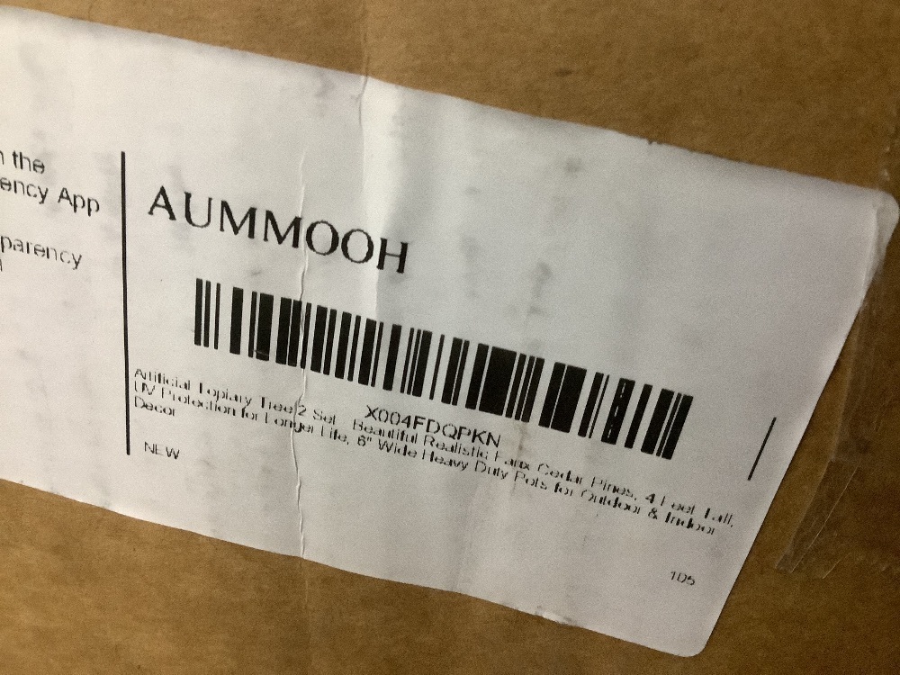 4ft Artificial Topiary Cedar Tree, Set of 2 - Image 6 - Lot 430