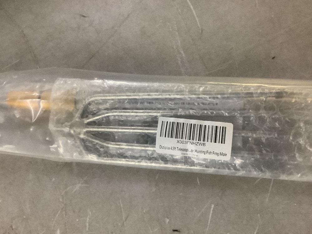 Dutiplus 4.5ft Telescopic Fish Gaff with 5-Prong Harpoon Barbed, Sea and Ice Fishing Spear Gig for Hunting Fish Frog Mole - Image 3 - Lot 431