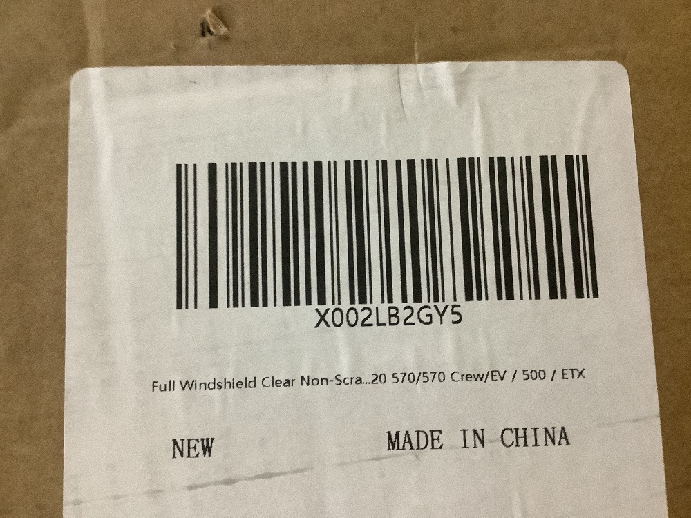 Front Full Windshield Replacement for 2015-2021 Polaris Ranger Midsize 570 500 Crew EV ETX Scratch Resistant 1/4 Inch Thick - Cracked Corner - Image 4 - Lot 521