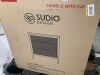 SUDIO Emma 30 in. W Bath Vanity in Taupe with Engineered Stone Top in Arabescato with White Sink - Thumbnail 5