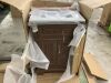 Home Decorators Collection Doveton 24 in. Single Sink Dark Walnut Bath Vanity with White Engineered Marble Top - Light Corner Damage - Thumbnail 2