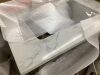 Home Decorators Collection Doveton 24 in. Single Sink Dark Walnut Bath Vanity with White Engineered Marble Top - Light Corner Damage - Thumbnail 5