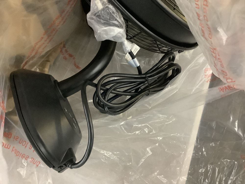 MULE Wall Mount Fan XL Indoor or Outdoor Matte Black 18 in. Oscillating 3-Speed High Velocity Max. 5100 CFM Fan with Remote - Image 3 - Lot 62JF