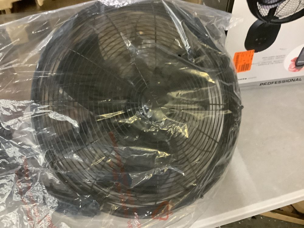 MULE Wall Mount Fan XL Indoor or Outdoor Matte Black 18 in. Oscillating 3-Speed High Velocity Max. 5100 CFM Fan with Remote - Image 5 - Lot 62JF