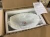 Miligore Modern Ceramic Vessel Sink Large Oval White - Thumbnail 2