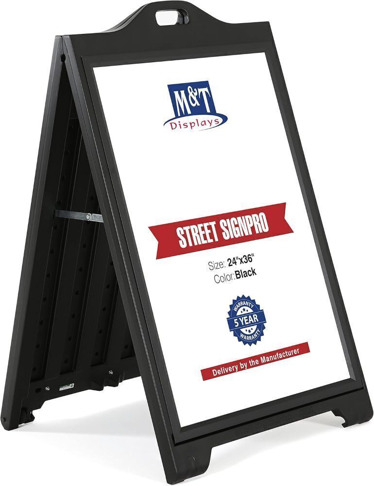 M&T Displays Street SignPro with Lens Protective Cover, 24x36 Inch - Image 1 - Lot 168