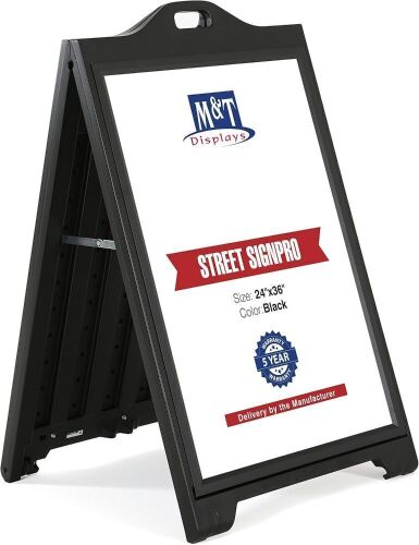 M&T Displays Street SignPro with Lens Protective Cover, 24x36 Inch - Lot 168