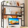 2 Tier Desktop Shelf with Pegboard 35.43" - Thumbnail 1