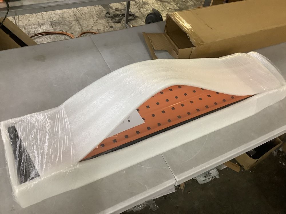 2 Tier Desktop Shelf with Pegboard 35.43" - Image 2 - Lot 178