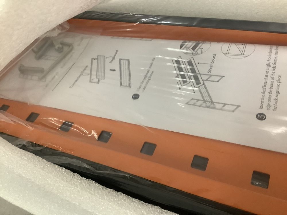 2 Tier Desktop Shelf with Pegboard 35.43" - Image 4 - Lot 178