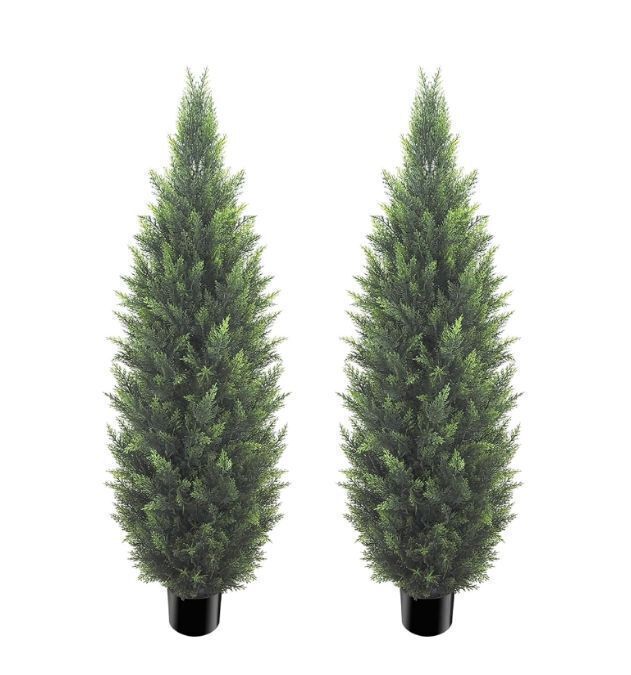 R's Ceder 5FT Artificial Topiary Cedar Tree, 2 Pack - Image 1 - Lot 180