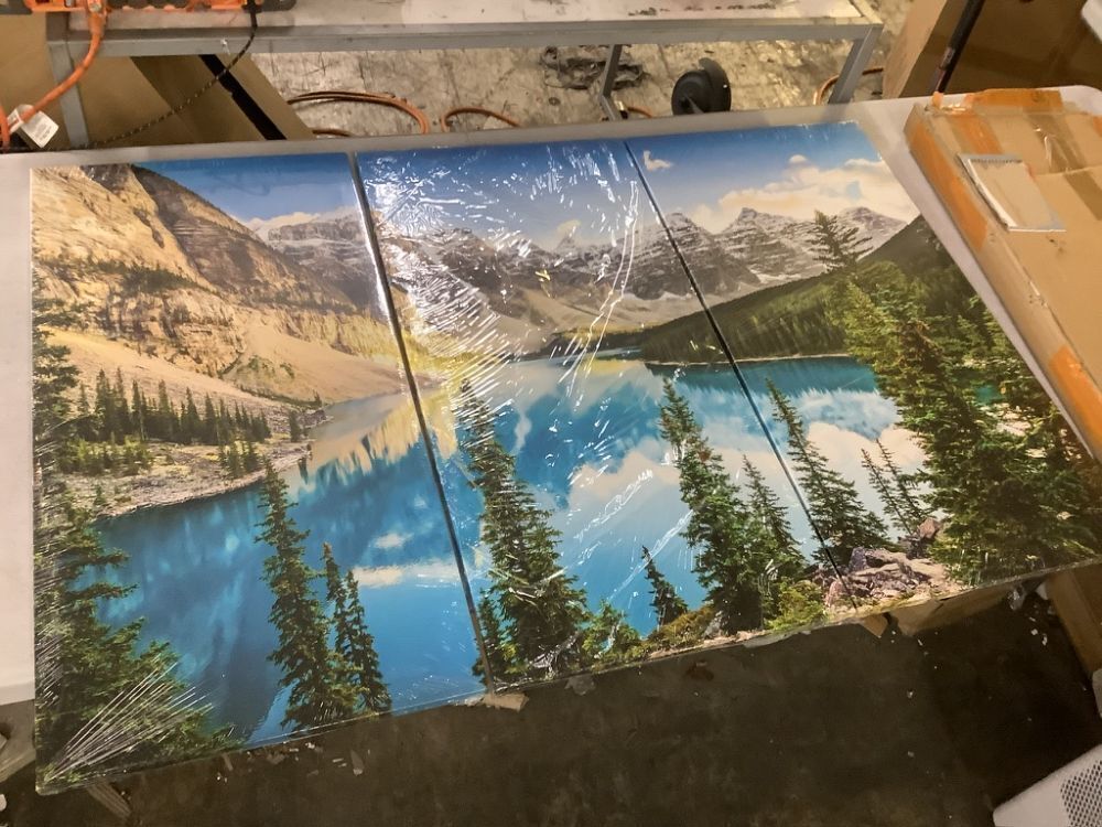 3 Piece Mountain Landscape Wall Art - Image 1 - Lot 261