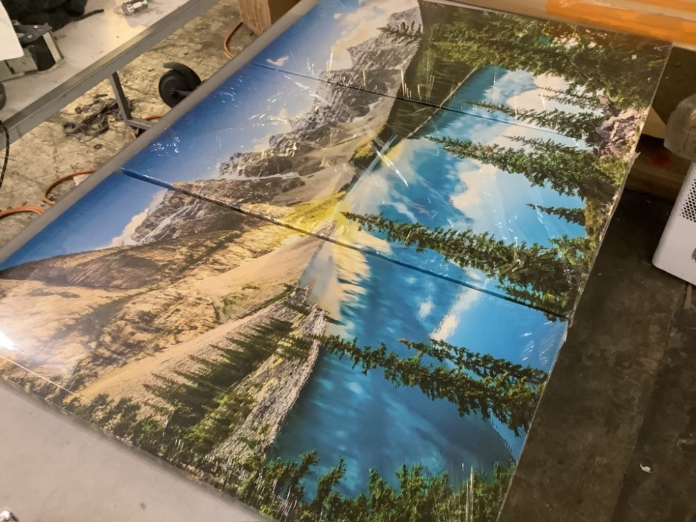 3 Piece Mountain Landscape Wall Art - Image 2 - Lot 261